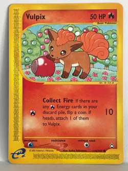 Pokemon Vulpix Aquapolis E-Reader 116/147 - LP - Image 1