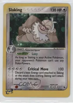 Slaking Holo Pokemon EX Ruby & Sapphire #12 2003 - Image 1