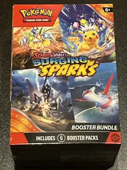 Pokemon TCG Scarlet & Violet Surging Sparks Booster Bundle Box - 6 Packs 820650853371 - Image 1