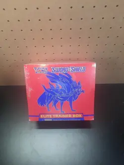 POKEMON TCG SWORD & SHIELD BASE SET ZACIAN ELITE TRAINER BOX FACTORY SEALED - Image 1