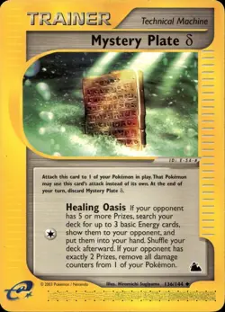 Mystery Plate Delta 136/144 Uncommon Skyridge WOTC Pokemon - Image 1