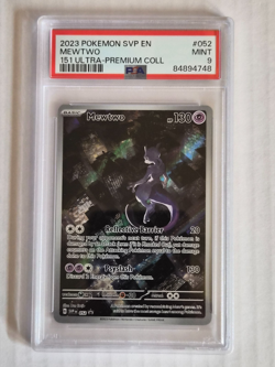PSA 9 Mewtwo Black Star Promo #52 Pokemon 151 Scarlet & Violet 2023 ENGLISH - Image 1