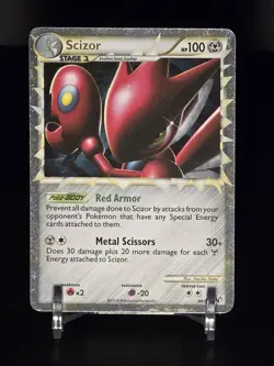 Pokemon Scizor Prime 84/90 HS Undaunted Holo Rare - MP - Image 2