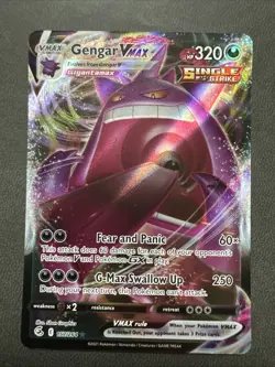 2021 POKEMON SWORD & SHIELD FUSION STRIKE 157 FULL ART/GENGAR VMAX - Image 1