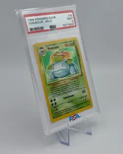 1999 Pokemon Game Base Set Unlimited Venusaur Holo Rare 15/102 #15 PSA 9 MINT - Image 3