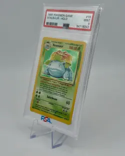 1999 Pokemon Game Base Set Unlimited Venusaur Holo Rare 15/102 #15 PSA 9 MINT - Image 4