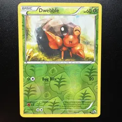 FREE SHIPPING Pokemon Legendary Treasures Reverse Holo Dwebble 13/113 - Image 1