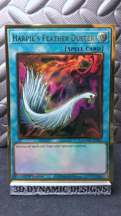 | Yugioh Harpie's Feather Duster MAGO-EN042 1st Maximum Gold Rare NM 🔥 | - Image 1