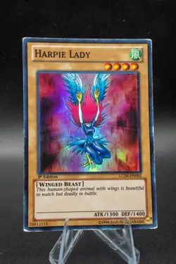 Harpie Lady LCJW-EN082 Super Rare 1st Edition MP Yugioh TCG Moderate Play - Image 1