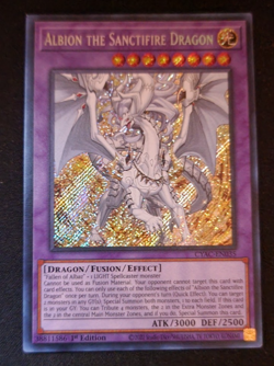 Albion the Sanctifire Dragon Secret Rare Cyberstorm Access CYAC-EN035 YuGiOh! - Image 1