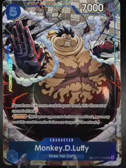 Monkey.D.Luffy OP11-058 Carrying On His Will OP13 Treasure Rare TR One Piece TCG - Image 1