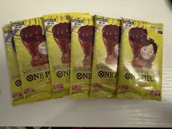 One Piece 500 Years In The Future OP-07 Booster Packs (LOT OF 6) - Image 1
