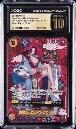2025 ONE PIECE JAPANESE THE AZURE SEA'S SEVEN SP #OP14112 BOA HANCOCK CGC 10 - Image 1