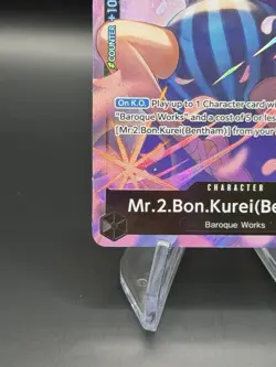Mr.2.Bon.Kurei (Bentham) OP14-091 SR Alt Art One Piece TCG NM - Image 3