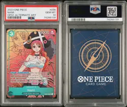 One Piece Paramount War Nami Alt Art OP02-036 PSA 10 - Image 2