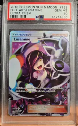 LUSAMINE 153/156 | PSA 10 | Ultra Prism Trainer Graded Pokemon Card - Image 1
