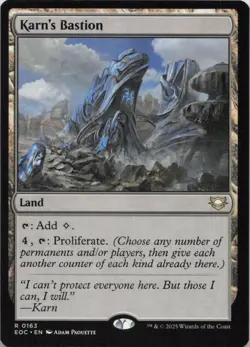 Karn's Bastion R Commander: Edge of Eternities 163 NM MTG - Image 1