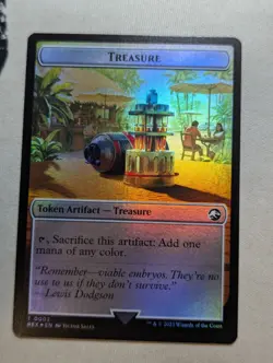Token - Golem & Treasure - MTG - LCI 0013 & REX 0002 - FOIL - Image 2