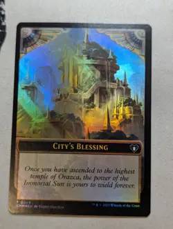 Token - City's Blessing & Drake - MTG - CMM 0049 & 0012 - FOIL - Image 1