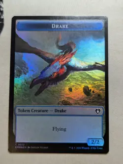 Token - City's Blessing & Drake - MTG - CMM 0049 & 0012 - FOIL - Image 2