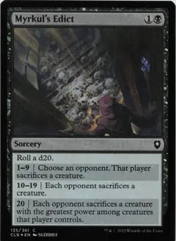Myrkul's Edict - FOIL - C Commander Legends: Battle for Baldur's Gate 135 - MTG - Image 1