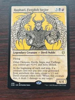 1x SHOWCASE RAPHAEL, FIENDISH SAVIOR - Commander - MTG - Magic the Gathering - Image 1