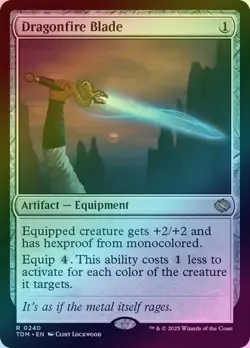 Dragonfire Blade (Foil) (TDM) Tarkir: Dragonstorm - NM - Image 1