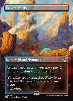 MTG STEAM VENTS 348 EXC - FUMARIE DI VAPORE - ECL X EN - MAGIC - Image 1
