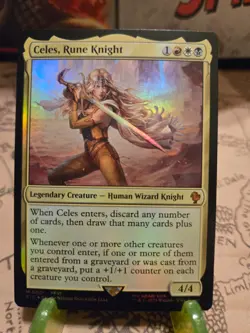 MTG Celes, Rune Knight Commander: Final Fantasy Foil Mythic NM - Image 1