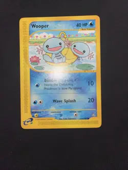 Wooper 117/147 Aquapolis Non-Holo Vintage Pokemon Card TCG - Image 4