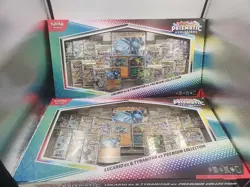 Pokemon TCG SV Prismatic Evolutions Lucario EX & Tyranitar EX Premium Collection - Image 3