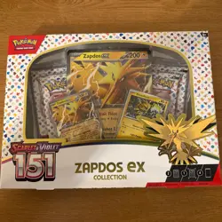 Pokemon TCG Scarlet & Violet 151 Zapdos ex Collection Box - Sealed - Image 1