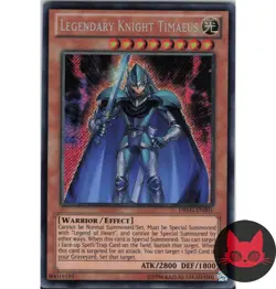 Yugioh Legendary Knight Timaeus DRLG-EN001 Super Rare NM - Image 1