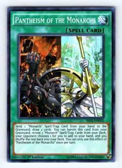 Yugioh Pantheism of the Monarchs SR01-EN023 1st Super Rare - NM 💎 - Image 1