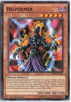 Yugioh - Helpoemer DPRP-EN032 1st Edition - Duelist Pack: Rivals of the Pharaoh - Image 1