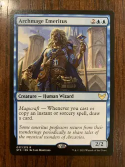 MTG Archmage Emeritus #37 Strixhaven Rare Magic Card NM - Image 1