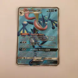 Greninja GX 120/131 Rare Forbidden Light Full Art Pokemon Card scratchy VG - Image 1