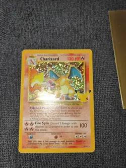 Pokemon TCG Charizard Holo Rare Card 25th Anniversary Edition 4/102 - Image 1