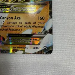 Pokemon TCG M Steelix EX Holo Card 68/114 XY Steam Siege Ultra Rare - Image 5