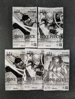 2025 One Piece Card Game Standard Battle Sealed Packs Japanese Lots Of 5 - Image 1