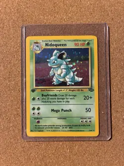 Nidoqueen 7/64 Jungle 1st Edition Holo Rare Pokemon TCG Card Vintage WOTC - Image 1