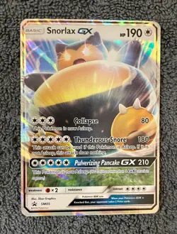 Pokemon Snorlax GX Sun Moon Black Star Promo Card - Image 1