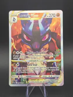 Lucario VSTAR SWSH291 Black Star Promo Crown Zenith Pokemon Card NM - Image 1