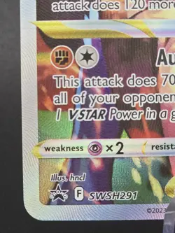 Lucario VSTAR SWSH291 Black Star Promo Crown Zenith Pokemon Card NM - Image 5