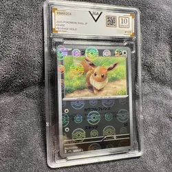 EEVEE 133/165 POKE BALL REVERSE HOLO 151 Pokemon Card GEM MINT - Image 1