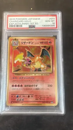 Pokemon TCG Radiant Charizard Holo Card PSA Gem MT 10 Pokemon Go 011/078 - Image 1