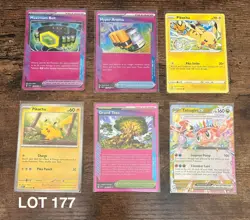 🔥LOT 177 Pokemon Card Lot Pikachu Tatsugiri ex Trainer Hyper Aroma Maximum🔥 - Image 1