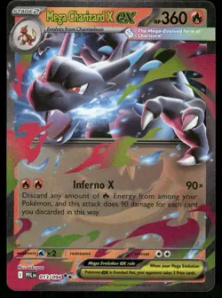 Pokemon Cards Mega Charizard X ex 013/094 Phantasmal Flames Double Rare NM - Image 1