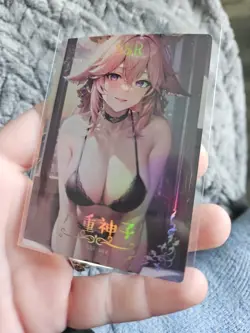 Premium Goddess Story SSR-006 ANIME WAIFU CARD Rainbow Holo Foil - Image 3