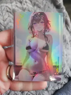 Premium Goddess Story SSR-017 ANIME WAIFU CARD Rainbow Holo Foil - Image 1